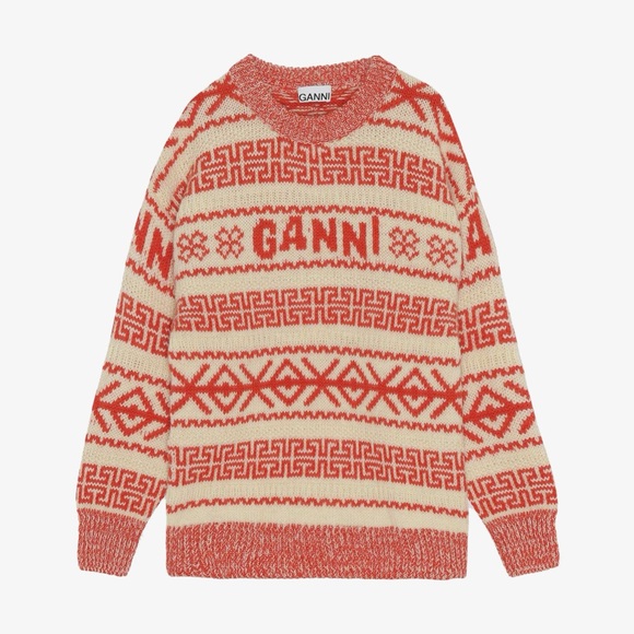 GANNI Egret Wool Sweater - Picture 4 of 9